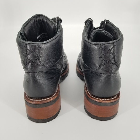 Frye | Leather Lace Up Hiker Booties - Picture 7 of 9